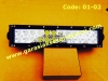 Code:01-02 LED BAR 13,5 inch, Curved, Double row,spot combo, 24 LEDS, CREE, 72W:Rp.1,750,000